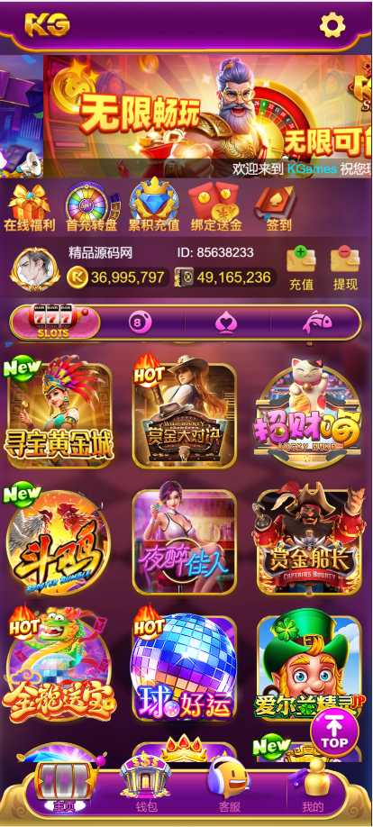 【站长亲测】本地PG紫色UI/源码支持二开/安卓苹果h5三端/控制系统/视频教程